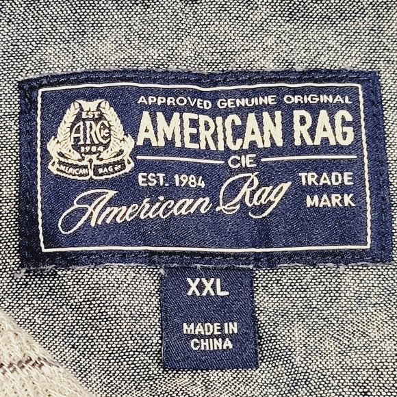American Rag Aztec Woven Grey Shirt - Picture 4 of 4
